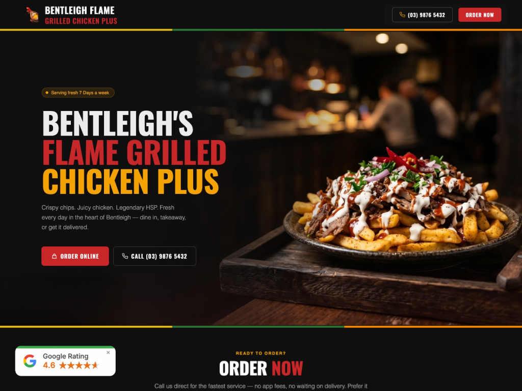 Bentleigh Charcoal Chicken website