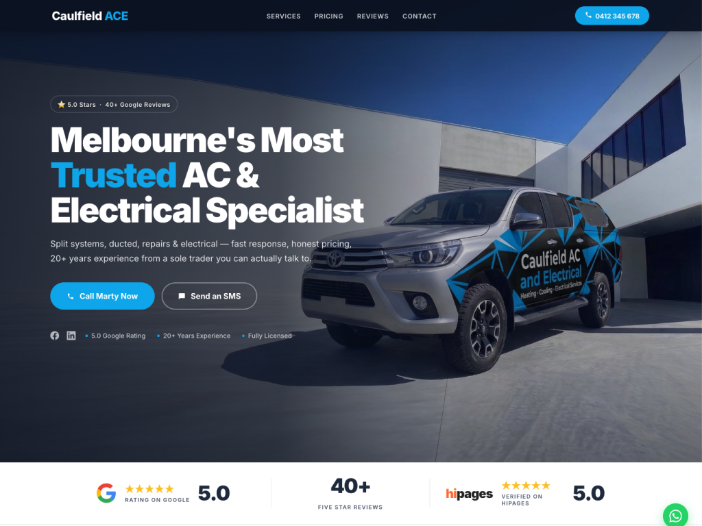 Caulfield ACE website