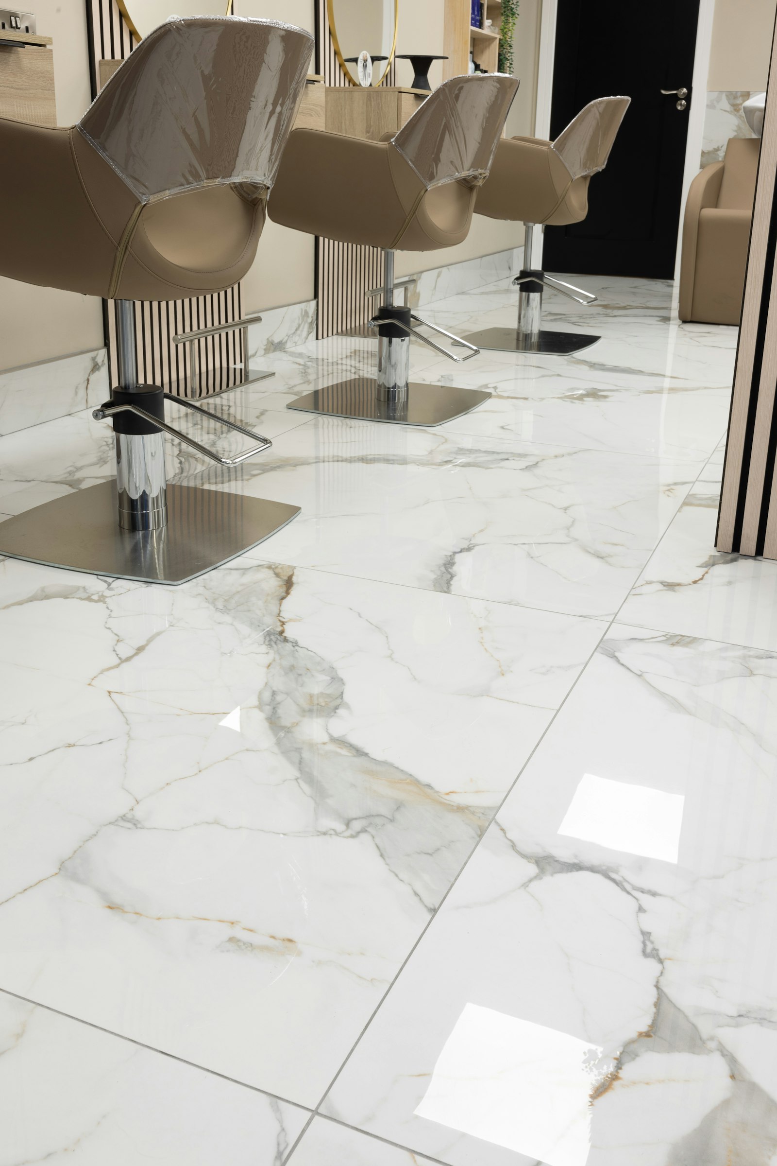 Tiled floor detail